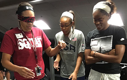 Janssen Sports Leadership Center works with female athletes